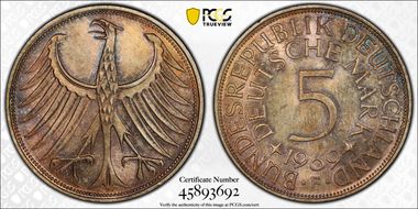 1969-F 5 Mk Regular Issue MS66