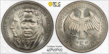 1967-F 5 Mk Humboldt J-395 MS65