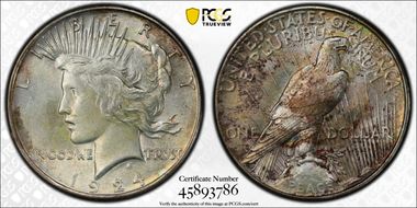 1924 $1 AU58