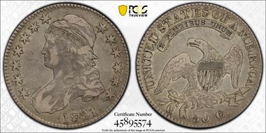 1821 50C VF20