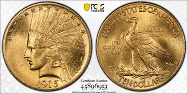 1915 $10 MS63