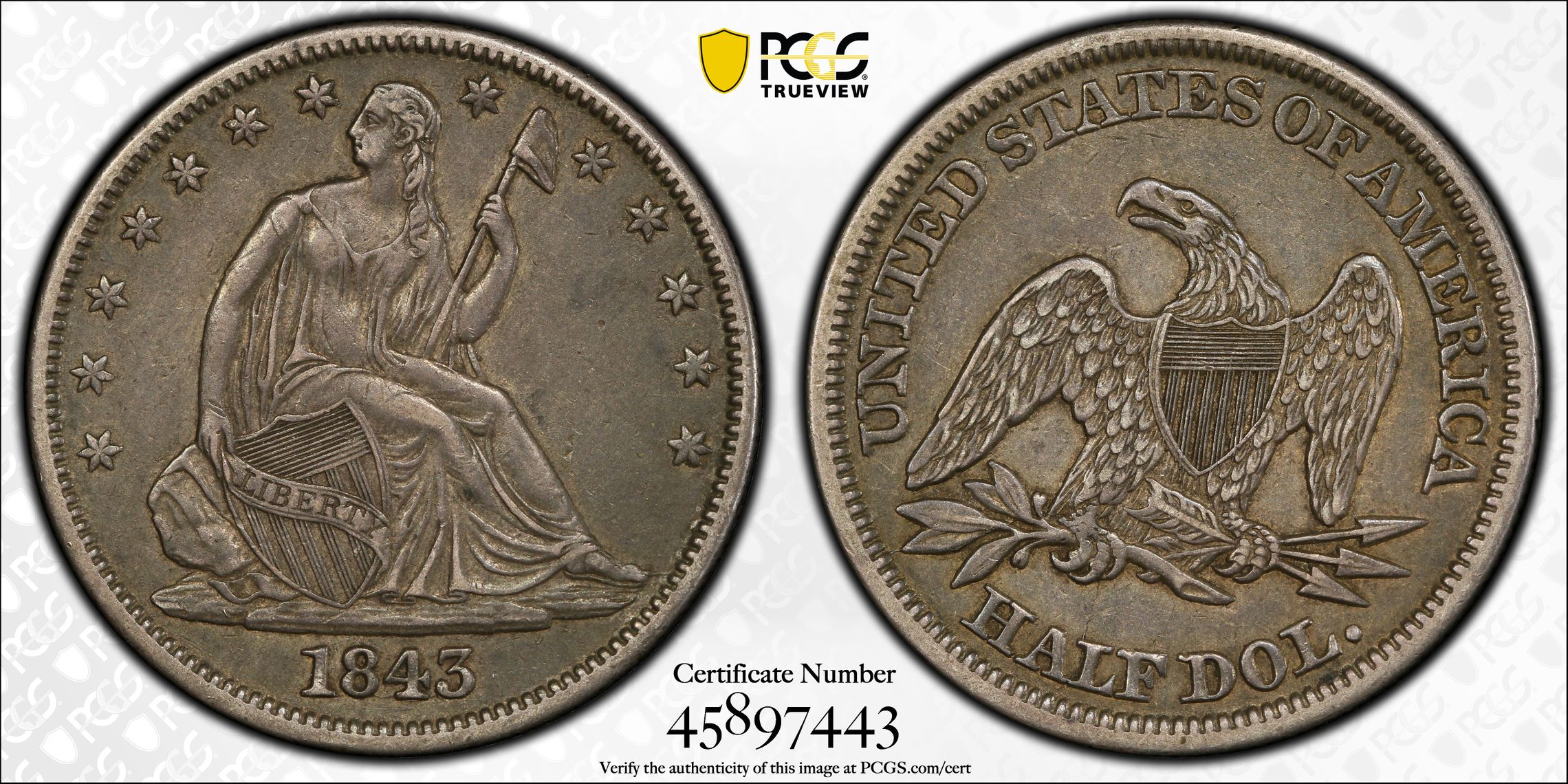 PCGS Certificate Verification Coin Details for Cert #45897443 PCGS Certificate Verification Coin Details for Cert #45897443
