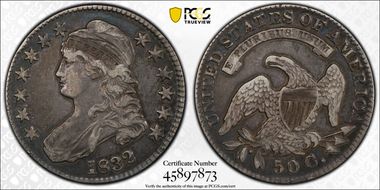 1832 50C Small Letters VF35