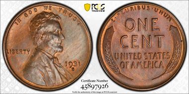1931-S 1C MS64BN