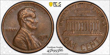 1970-S 1C Large Date XF45BN