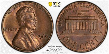 1960 1C Large Date AU58BN