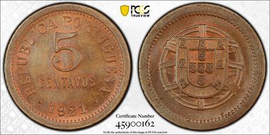 1921 5C Gomes-R.05.02 MS64BN