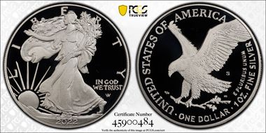 2022-S $1 Silver Eagle First Strike PR69DCAM