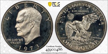1973-S $1 Silver PR68CAM