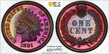 1881 1C PR66+ RB