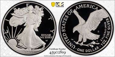 2022-S $1 Silver Eagle First Strike PR69DCAM