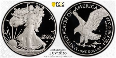 2022-S $1 Silver Eagle First Strike PR69DCAM
