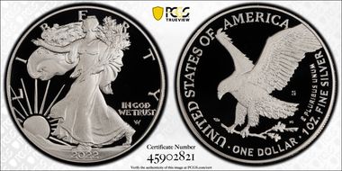 2022-S $1 Silver Eagle First Strike PR70DCAM