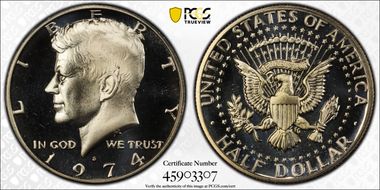 1974-S 50C PR68CAM