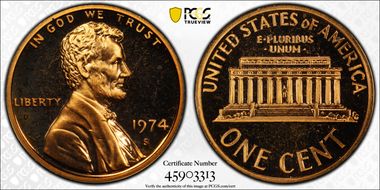 1974-S 1C PR66CAM