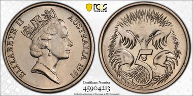 1991 5C Small SD MS66