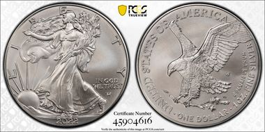 2022-W $1 Burnished Silver Eagle SP70