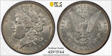1891-O $1 AU55