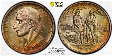 1938-S 50C Boone MS65