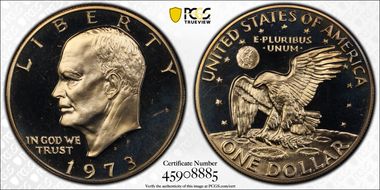 1973-S $1 Clad PR67CAM