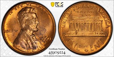 1960-D 1C Large Date MS64RD