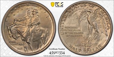 1925 50C Stone Mountain MS64