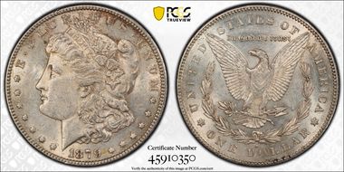 1879-S $1 Reverse of 1878 AU55