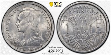 1948 1 Fr Lec-53 MS64