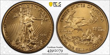 2020 $5 Gold Eagle MS69