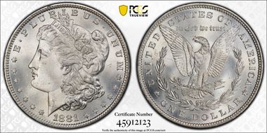 1881 $1 MS66