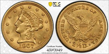 1907 $2.50 MS64