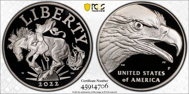 2022-P Medal American Liberty First Strike PR69DCAM