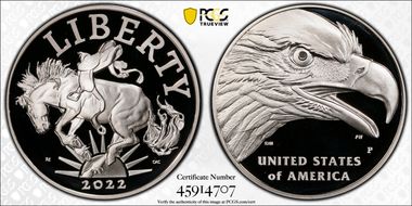 2022-P Medal American Liberty First Strike PR69DCAM