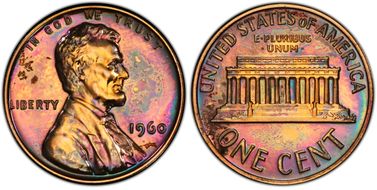 1960 1C Small Date PR64RB