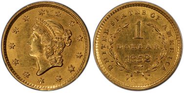 1852 G$1 AU58