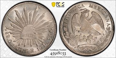 1864-O FR 8 R Oa13 MS64+