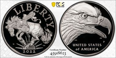 2022-P Medal American Liberty First Strike PR70DCAM