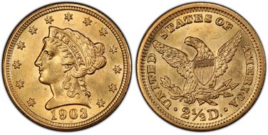 1903 $2.50 MS62