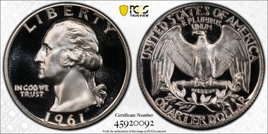 1961 25C PR69DCAM
