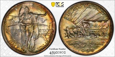 1939-D 50C Oregon MS68