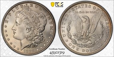 1885 $1 MS66