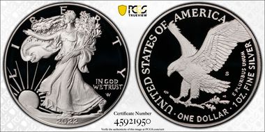 2022-S $1 Silver Eagle First Strike PR70DCAM