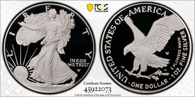 2022-W  $1 Silver Eagle Congratulations Set First Strike PR70DCAM