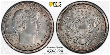 1899-O 25C AU53