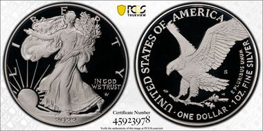 2022-S $1 Silver Eagle First Strike PR69DCAM
