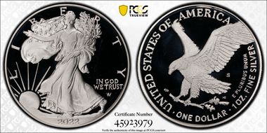 2022-S $1 Silver Eagle First Strike PR69DCAM