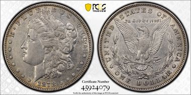 1878 8TF $1 VAM 7, Tripled E VF35