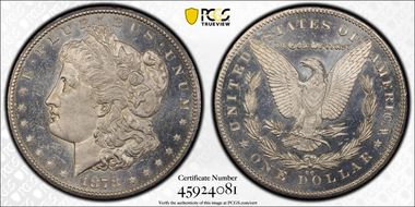 1878-CC $1 VAM 11 Lines in Wing MS63DMPL