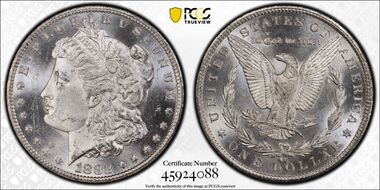 1882-CC $1 VAM 2C, Counter Clash MS63