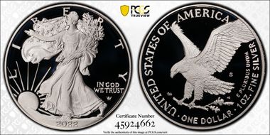 2022-S $1 Silver Eagle First Strike PR70DCAM